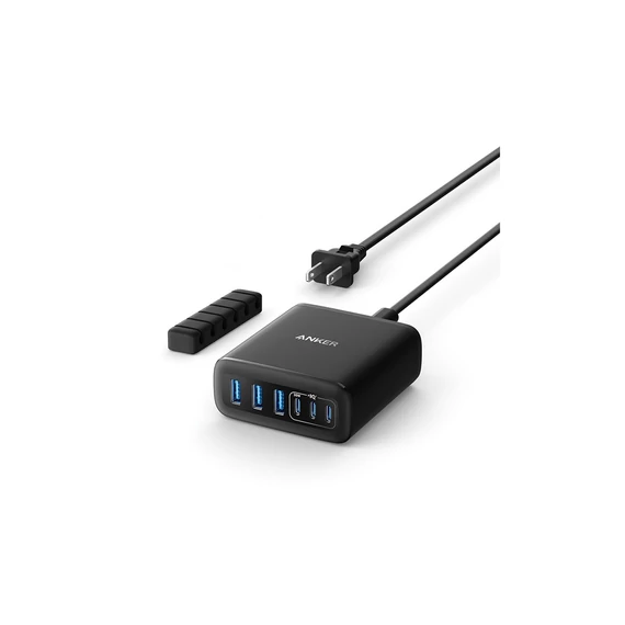 Anker Charger (112W 6 Ports GaN) B2B - Europe (excluded UK plug) Black